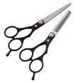 thumbnail image 1 of Tijeras de peluquería profesionales de acero inoxidable para flequillo, para entresacar el pelo, para corte plano y dividido, tijeras especiales, 1 of 5