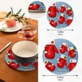 thumbnail image 3 of SKYSONIC Red Christmas Mittens Pot Holders Trivets, 2 Pcs Heat Resistant Trivets for Hot Dishes,Happy New Year Cotton Thread Weave Trivet Mats for Hot Pads Pans Pot Bowl Teapot for Kitchen Decor, 3 of 7