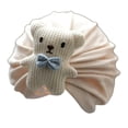 thumbnail image 1 of Infant Hat Comfortable Delicate Edging Cotton Cartoon Bear Elastic Baby Beanie for Daily, 1 of 10