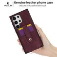 thumbnail image 2 of Wallet Case for Samsung Galaxy S23 Ultra, with Detachable Hand Wrist & Lanyard & Make-up Mirror Stand Feature PU Leather Drop Protection Cards Holder Phone Cover for Samsung Galaxy S23 Ultra,Winered, 2 of 13