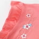 thumbnail image 3 of Vestido de algodón con volantes para niña REDARER: ropa de juego bordada de manga corta con apliques, talla 4-5 años, 3 of 4
