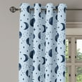 thumbnail image 3 of Ambesonne Grommet Curtain, , 50"x96", Soft Blue Night Blue, 3 of 5