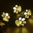 thumbnail image 3 of 4 solar dog animal paw print Lights garden statue lantern LED path 3" light lamp, 3 of 7