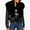 Black, variant on Ofreoo Winter Coats for Women Faux Fur Collar Classic Leopard Medium Long Jacket,Holiday,Wedding,Party The Hottest Gifts