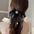 thumbnail image 3 of Pinzas para el cabello con lazo de encaje de diamantes de imitación, accesorios s duraderos para el cabello, negro Yuyangstore Clips de garra de pelo de mujer, 3 of 8