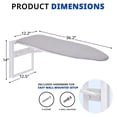 thumbnail image 4 of LoWyiL Wall-Mounted Ironing Board | Foldable 36.2” x 12.2”, Fold Down Ironing Station for Home, Apartment & Dorms, Easy-Release Lever, Removable Cotton Cover, Mounting Hardware Included, 4 of 7
