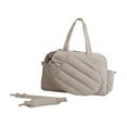 thumbnail image 2 of Bolsa de tenis para mujer con compartimento para zapatos y bolsillo impermeable, ligera, impermeable, para llevarla durante noche o el fin de marrón, 2 of 8