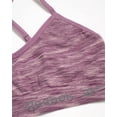 thumbnail image 4 of Women's Reebok 213TB22 Seamless Bralette - 2 Pack (Fig Space Dye/Black L), 4 of 7