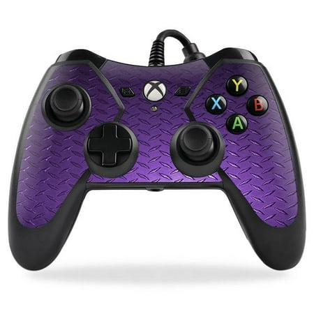 MightySkins PREXBONCO-Purple Diamond Plate Skin for PowerA Pro Ex XBox One Controller Case Wrap Cover Sticker - Yeah Mon