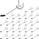 thumbnail image 1 of para Tablero Perforado, Paquete de 26, 4 Pulgadas, para Tablero Perforado para Colgar, Aptos para Organizador Tablero Perforado 1/4 Pulgada, Accesorios para Garaje, 1 of 7