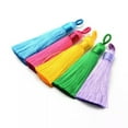 thumbnail image 2 of U8MO 20PCS Polyester Tassel Big Pendant Craft Decorations Ice Silk Tassel Mixed Color-CoconutBrown, 2 of 3