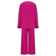 thumbnail image 5 of qolati Womens 2 Piece Outfits Sweatsuit Long Sleeve Oversized Sweatshirt and Wide Leg Pants Tracksuit Sweat Lounge Set Fall Clothes 2024, 5 of 6