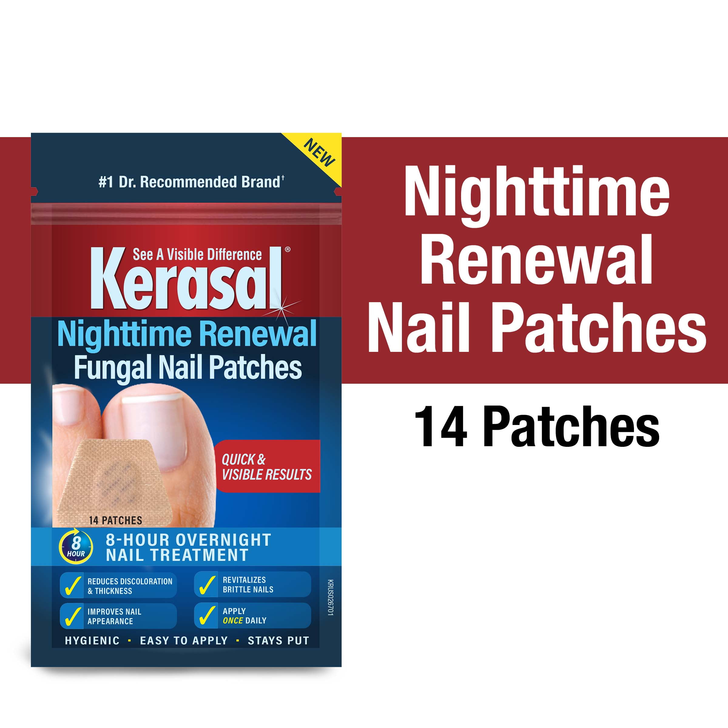 Kerasal Nighttime Renewal Fungal Nail Patches, Restores & Revitalizes