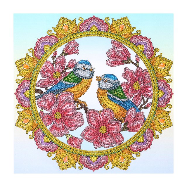 Parte especial en forma de taladro cristal diamante pintura flor pájaro DIY obra de arte regalo Likrtyny Arte deco