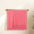 thumbnail image 3 of BELIZZI HOME 100% Premium Cotton 2 Pack Oversized Bath Towel Set 28x55 inches, Large Bath Towels, Ultra Absorbant Compact Quickdry & Lightweight Towel, Ideal for Gym Travel Camp Pool - Coral Orange, 3 of 6