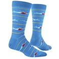 thumbnail image 3 of Cool Socks Swimmers Fun Print Novelty Crew Socks for Men, 3 of 6