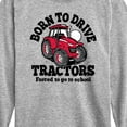 thumbnail image 3 of Instant Message - Born To Drive Tractors School - Toddler & Youth Long Sleeve Graphic T-Shirt, 3 of 6