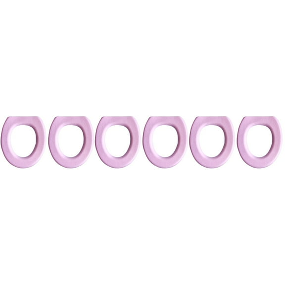 COOPHYA 6-Pack EVA O-Shaped Toilet Seat Covers for Bathroom Use 14.6 x 16.5 Inches Soft Comfortable