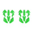 thumbnail image 2 of tssuouriy Rugged ABS Plastic Fairing Body Work Kit Set for CRF50-125CC Durable and Practical Green 280mm 2Set, 2 of 6