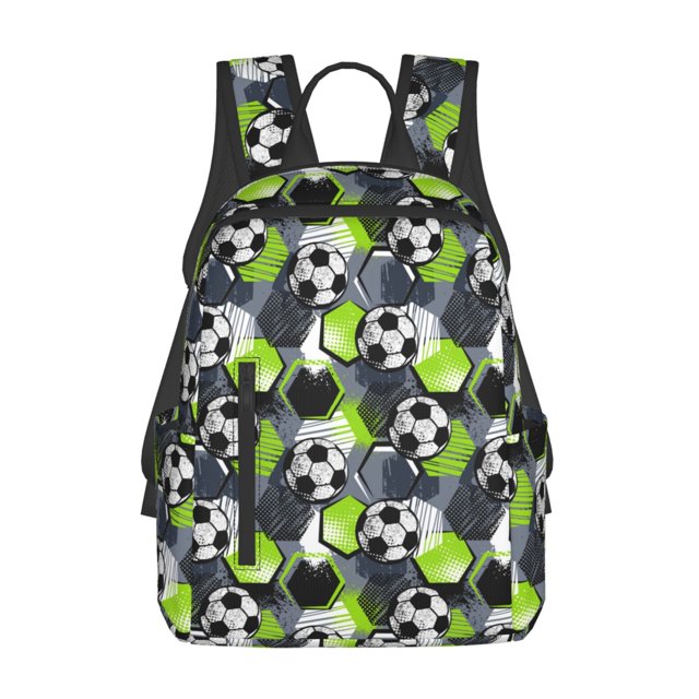 Disketp Football Mochila Ligera e Impermeable, Mochila de Día Resistente para Viajes, Senderismo y Uso Diario para Hombre y Mujer