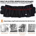 thumbnail image 4 of KIWI RATA Neoprene Sauna Workout Waist Trainer for Men Sweat Trimmer Belt with Double Tummy Control Straps, 4 of 6
