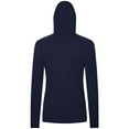 thumbnail image 3 of Women's Levelwear Navy Cleveland Guardians Raven Insignia 2.0 Quarter-Zip Jacket, 3 of 3
