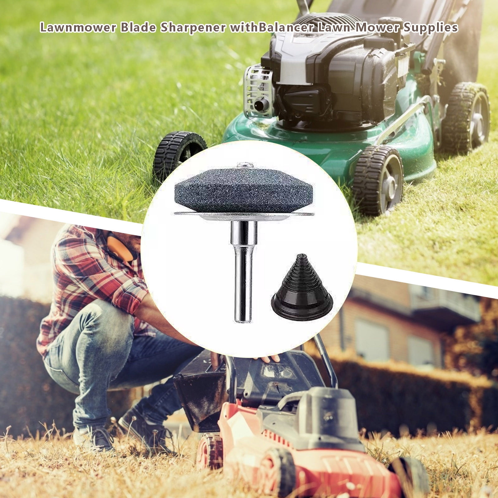 Lolmot Lawn Mower Sharpener A Complete Set Of New Lawn Mower Balancer And Improved Lawn Mower Sharpener Other 60 X 55mm 2.36 X 2.16 Inches