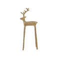 thumbnail image 2 of Holiday Time 16-Inch Gold Reindeer Sculpture – Christmas Tabletop Decoration, 2 of 4
