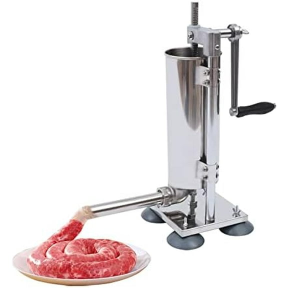 3L/6LBS Sausage Stuffer, Stainless Steel Sausage Stuffer, Vertical Press Meat Sausage Maker with Various Size Stuffing Tube$$Home Decor, Kitchen, & Other