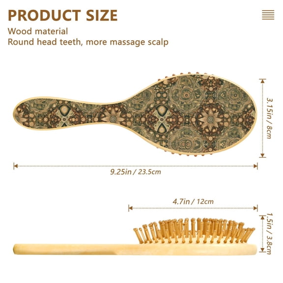 YAZAOO Soft Hair Brush Hair Comb Detangler Organic Symmetry Smoothing Hair Care Beauty Gift