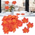 thumbnail image 1 of 100Pcs Artificial Maple Leaves Decor Bag Artificial Maple Leaf Thanksgiving Autumn Furnishings Floral Arranging, 1 of 8