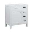 thumbnail image 6 of Bellemave 30'' Bathroom Vanity Without Sink,Cabinet Base Only,Bathroom Cabinet with Drawers,Solid Frame and MDF Board,White, 6 of 12