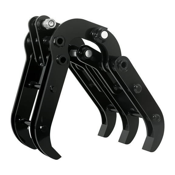 Mini Excavator Grabber Attachments, Wood Grabber Grapple for 0.8-1.8 Ton Mini Digger, Mechanical Excavator Accessories Metal Grabs for Moving logs and Irregular Objects