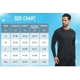 thumbnail image 7 of Zehisen Men's Long Sleeve Shirt Rash Guard Swim Shirt UPF 50+ UV Protection Quick Dry Lightweight Running Athletic Swim Black XL, 7 of 7