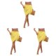 thumbnail image 1 of Jumpingount Poliéster Señoras Plegable Moda Bohemio Romántico Transpirable Verano Vacaciones Compras Playa Faldas Amarillo Type1 NO1, 1 of 6