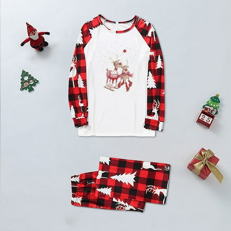 

Matching Family Christmas Pajamas Women Conjunto De Pijama Familiar De Navidad Pijamas Hombre Invierno Con Camisa De Manga Larga De DiseñO De Cuadros Y Letras Y PantalóN Largo