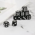 thumbnail image 3 of 10pcs 16mm Acrylic Dice Black/White 6 Sided Casino Poker Game Bar Party Dice, 3 of 11