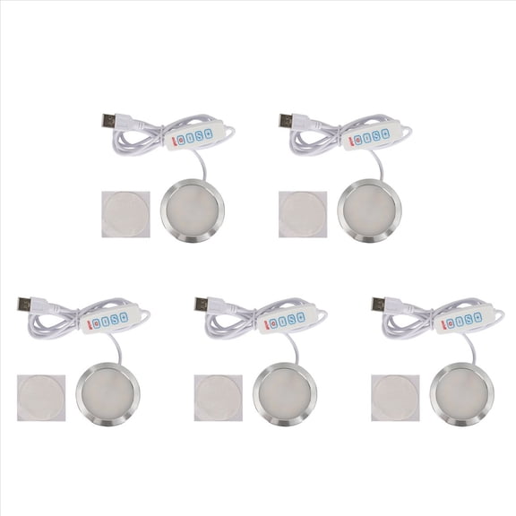 5X Modelo de Impresión 3D Luz LED LED Luz Ultrafina de 5 V Luz LED Ajustable USB para Lámpara de Kit de Garaje