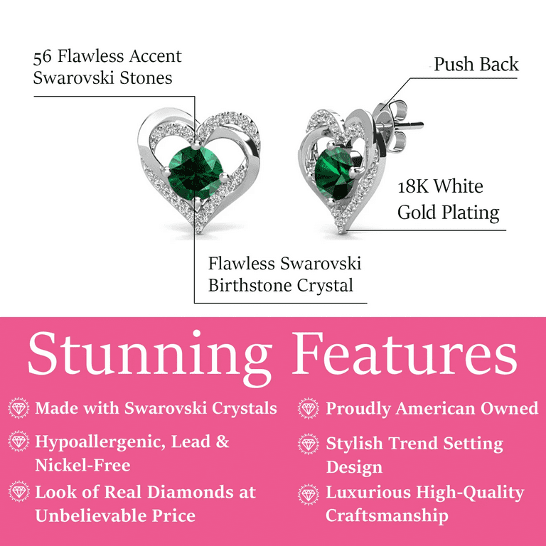 Earrings May Birthstone Price Emerald Earrings May Birthstone