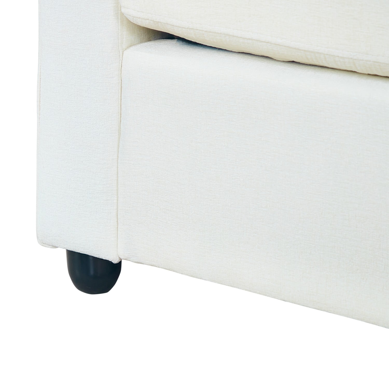 Gewnee Modular Sectional Sofa Cloud Couch, Chenille L Shaped Oversized Sofa with Convertible Upholstered Couches With Ottoman for Living Room