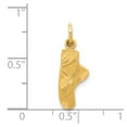 thumbnail image 3 of 14k Yellow Gold Ballet Slipper Charm, 3 of 4