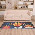 thumbnail image 2 of Yayeee Runner Rug for Bedroom 2'x6' Machine Washable Hallway Non Slip Mat, Art Flowers, 2 of 8