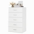 thumbnail image 2 of Homfa 5 Drawers White Dresser, Vertical Dresser with Metal Handles for Bedroom Living Room, 2 of 9