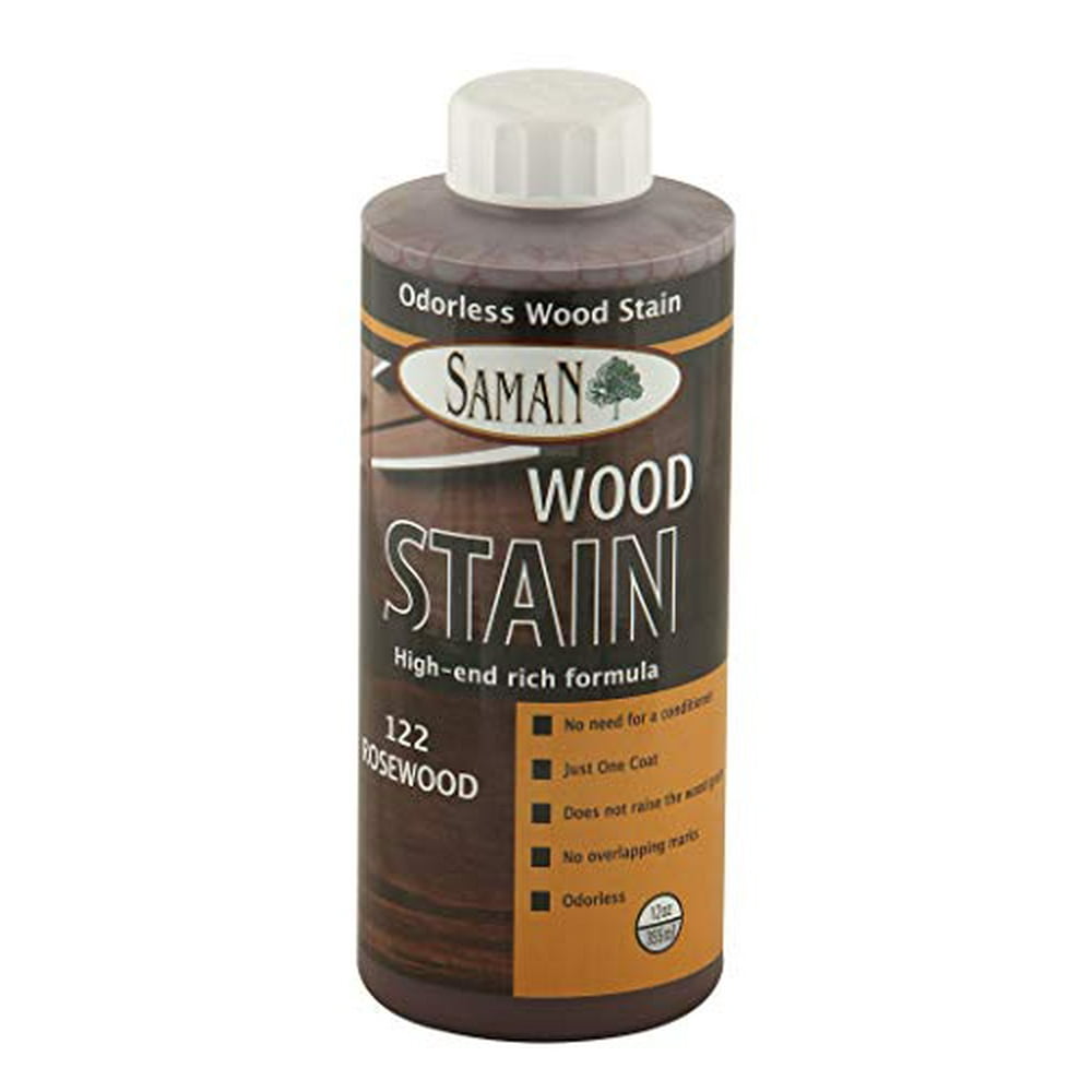 SamaN Interior Water Based Stain for Fine Wood, Rosewood, 12 oz