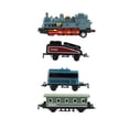 thumbnail image 1 of SHISUYAN 4 Pcs Voitures Jouets en Alliage Rétro Train à Vapeur Modèle à Rétrofriction Ensemble de Jouets pour Garçons Cadeaux (Bleu Ciel), 1 of 8