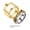 Golden, variant on Fashion Ring Smooth Surface 1 Set Bottle Opening Ring Beer Tools Anti-deform Excellent for Restaurant
