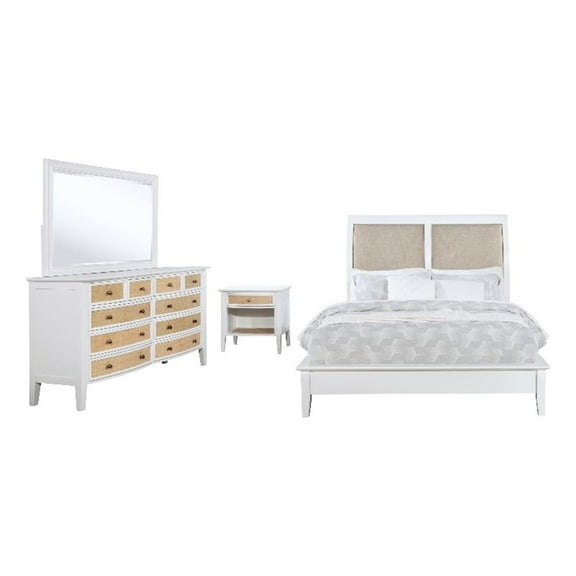 Bexhill 4-piece Queen Bedroom Set White