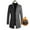 04Gray, variant on guisaled Mens Trench Coat Wool Slim Fit Notched Collar Solid Thicken Long Jacket Overcoat Single Breasted Casual Pea Coats