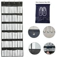 thumbnail image 2 of Over The Door Shoe Organizer 24 Large Mesh Pockets, black, 2 of 4