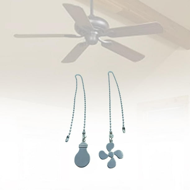 Adornos de cadena de ón de ventilador de techo de estilo Vintage con conector decorativo de bola de , cadena de extensión de ventilador , estilo D Fernando Cadena de tracción del ventilador de techo